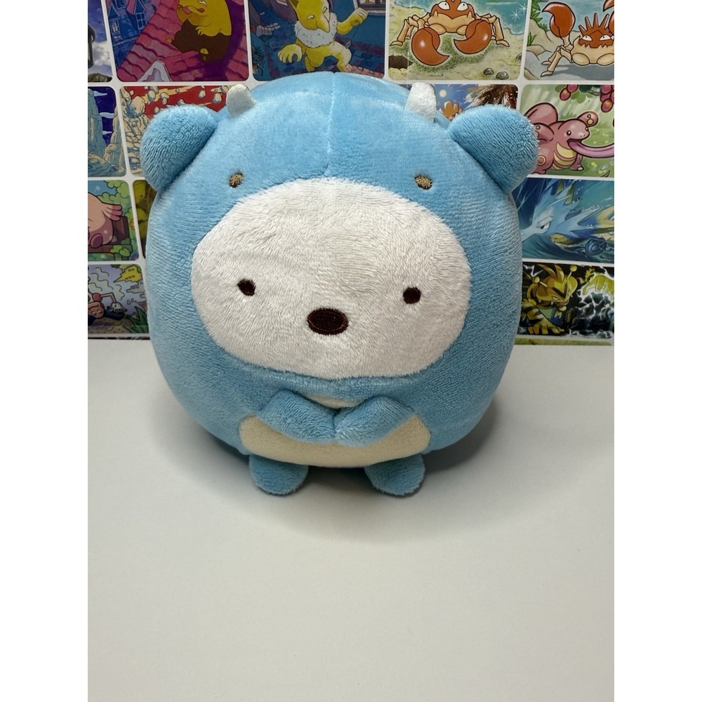 San-X Sumikko Gurashi Dinosaur Plush 6" Blue Tokage‎ Stuffed Animal Cute Japan